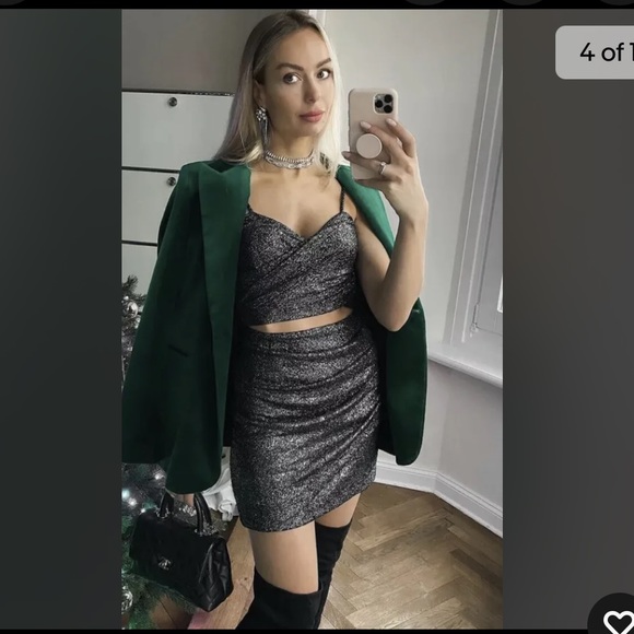 Zara Sparkle Mini Dress - Picture 4 of 10